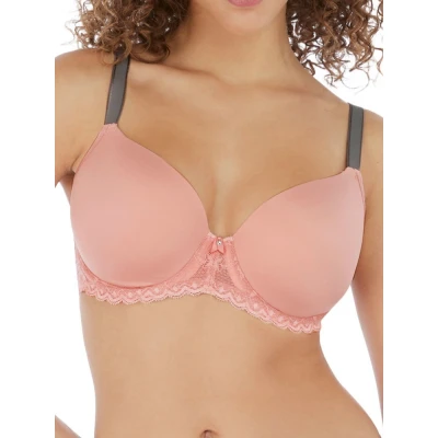 Image of Freya Offbeat Moulded Demi T Shirt Bra Rosehip Pink 28FF
