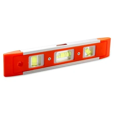 Image of Tabanzhe Magnetic Spirit Level 23 cm Mini Torpedo with Aluminium Frame for Builders Construction Carpentry Projects.,45/90/180 Shock Proof Tool