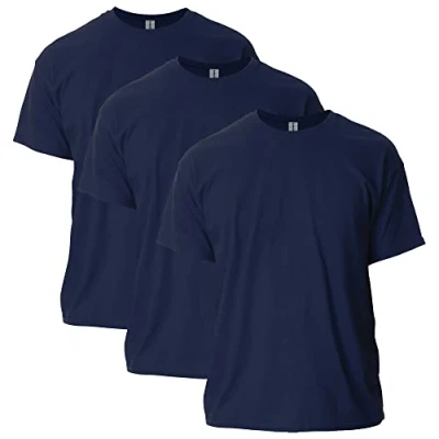 Image of Gildan Ultra Cotton Adult Long Sleeve T Shirt 3XL Navy Blue