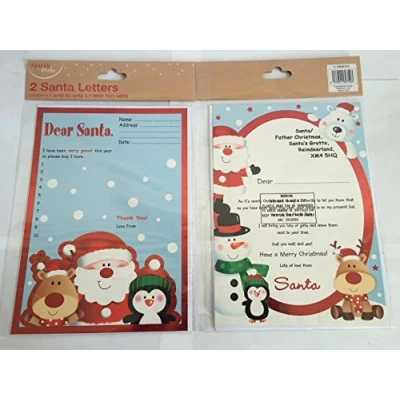 Image of 2 Santa Letters Letter To And Reply From by Eurowrap