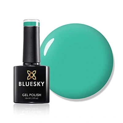 Image of Bluesky Gel Nail Polish, Green Dream Ss2023, Dark Green, Long Lasting, Chip Resistant, 10 ml (Requires Drying Under UV LED Lamp)