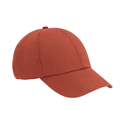 Image of Beechfield® B54N Organic Cotton 6 Panel Cap Terracotta