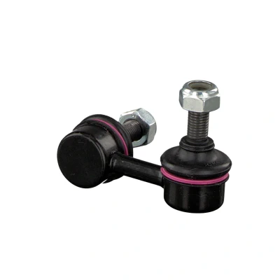 Image of T00134170, T00134170A Anti roll bar link FEBI BILSTEIN 42382 Front Axle Right 55mm M10 x 1,25 with nuts nut Steel black