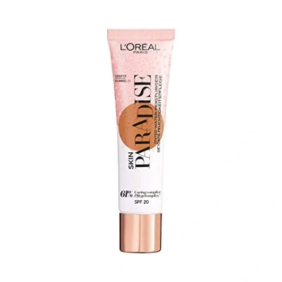 Image of L&#039;Oreal Paris Skin Paradise Tinted Moisturiser, Up to 24h hydration, SPF20, 01 Deep, 0.039 kg