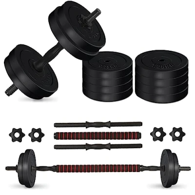 Image of Adjustable Dumbbells weights set for Men Women, Dumbbell hand weight Barbell home gym equipment free 10kg/15kg/20kg/40kg (10)