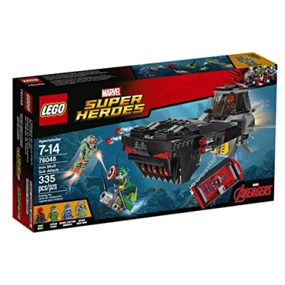 Image of LEGO Super Heroes Iron Skull Sub Attack 76048