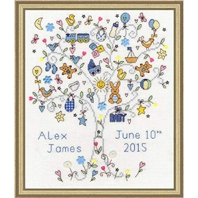Image of Bothy Threads Cross Stitch Kit Love Baby Boy