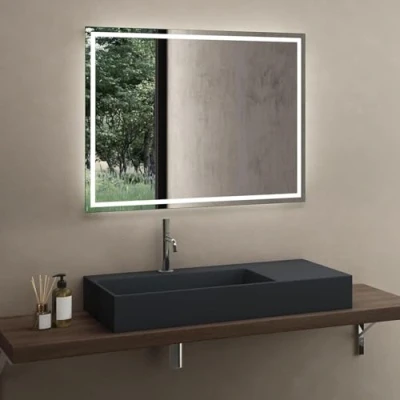 Image of Rea Archi Conglomerate Countertop Washbasin 75 cm Grey Matt Bathroom x 43 14 (Matt Grey)