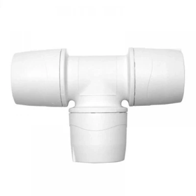 Image of Polypipe Polymax Equal Tee White 15mm MAX215