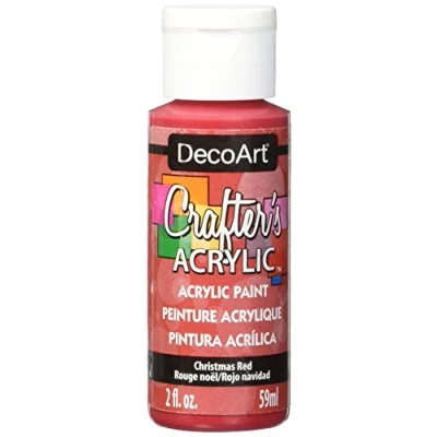 Image of DecoArt Acrylic Paint, Christmas Red, 59 ml (Pack of 1)