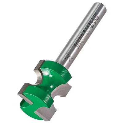 Image of Trend CraftPro Staff Bead Router Cutter, 1/4 Inch Shank, 3.6mm Radius and 17mm Cut Diameter, Tungsten Carbide Tipped, C069X1/4TC, Silver