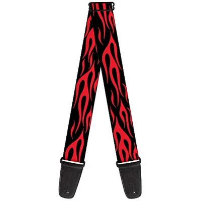 Image of Buckle Down GS W20603 &quot;Flame Red&quot; Guitar Strap