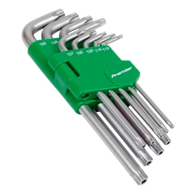 Image of Sealey Ak7162 Security Trx Star Key Set 9Pc Long