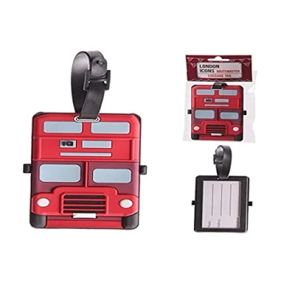 Image of Puckator London Icons Red Routemaster Bus PVC Luggage Tag