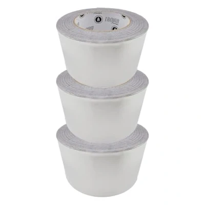 Image of Trojan Aluminium Tape (96mm x 45m),Highly Adhesive Foil Tape, Insulation For Insulating And Sealing Ducts &amp; pipes, Heat Resistant, Silver, Water Proof (3)