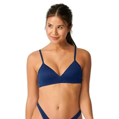 Image of Sloggi Shore Women&#039;s Dottyback P Bikini Top, Twilight Blue, L