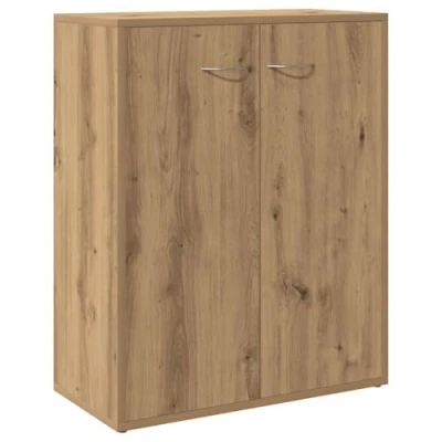 Image of vidaXL sideboard cabinet artisan oak engineered wood 60x30x75 cm storage cupboard for living room/office/bedroom