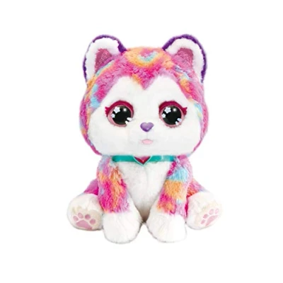 Image of VTech Hope the Rainbow Husky, Interactive Soft Toy for Children, Plush Sensory Play, Cute Dog Girls and Boys Aged 3 + Years, English Version