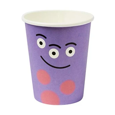 Image of Smiffys Monster Tableware, Party Cups x8 9oz, 250ml, Halloween Fancy Dress Accessory, Up Goods