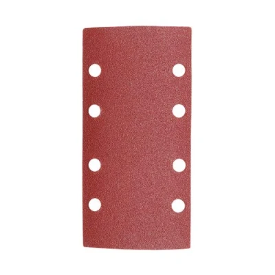 Image of TIMCO 1/3 Sanding Sheets 80 Grit Red Punched 93 x 185mm
