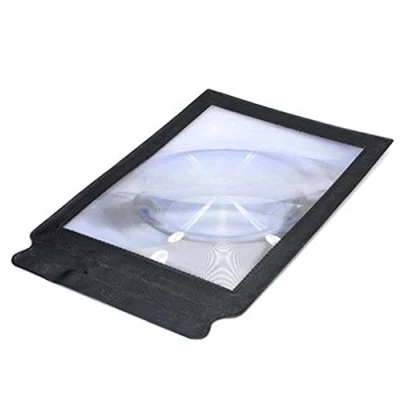 Image of A4 Full Page Sheet Large Assisted Magnifying Glass Hand Free 3X Reading Aid Lens Magnifier by SamGreatWorld