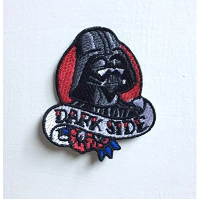 Image of Dark Side Darth Vader Art Badge Iron or sew on Embroidered Patch
