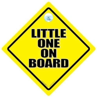 Image of Little One On Board, Car Sign, Board Baby Decal, Bumper Sticker, Novelty Grandchild Signs