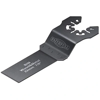 Image of Faithfull FAIMFWM22B Flush Cut Wood Metal Blade 22mm Bi M Pack of 5