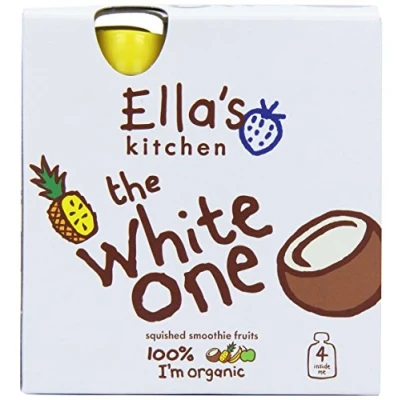 Image of Ellas Kitchen Organic The White One Fruit Smoothie 4x90 g (Pack of 3, Total 12 Pouches)