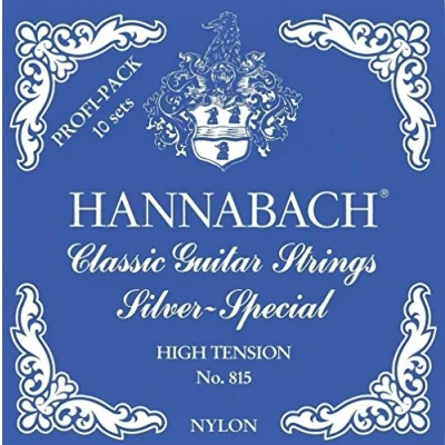 Image of Hannabach 652779 Series 815 Professional Pack Bass Strings Super Low Tension Silver Special for Classic Guitar