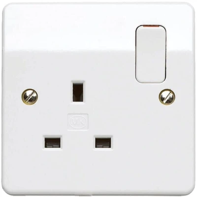 Image of MK Electric Single Socket, White, 13A