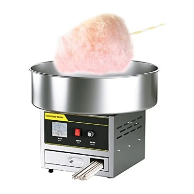 Image of Coslike 1200W Commercial Cotton Candy Machine, Professional Maker, Electric Floss Maker for Birthday Party, Silver
