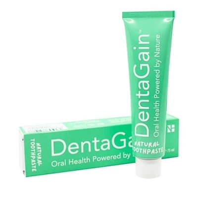 Image of DentaGain Detox Toothpaste Fluoride Free, SLS Vegan &amp; Natural Zeolite Clinoptilolite Clinically Proven, Repair Leaky Inflamed Gums Sensitive Teeth Whitening