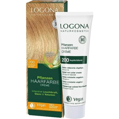 Image of Logona Herbal Hair Color Cream, 210 Copper red