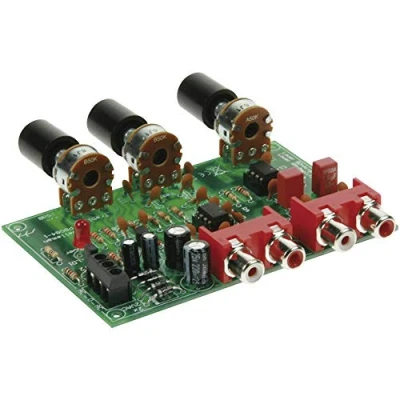 Image of Velleman K8084 Preamplifier Volume and Tone Control Kit, Multi Colour