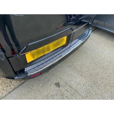 Image of Chrome Rear Bumper Protector Guard Transit Custom Tourneo [2012+]