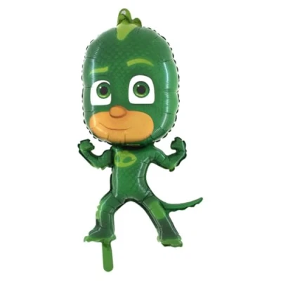 Image of Grabo Foil Balloon Supershape 31&quot;&quot; 79cm SuperPajami PJ Mask Gekko Not Packaged, Green, L175