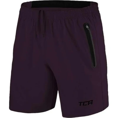Image of TCA Elite Tech Lightweight Mens Running Shorts Men Gym with Zip Pockets Plum Perfect, L