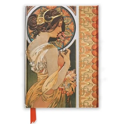 Image of Mucha: Cowslip and Documents Decoratifs (Foiled Journal): 43 (Flame Tree Notebooks, 43)