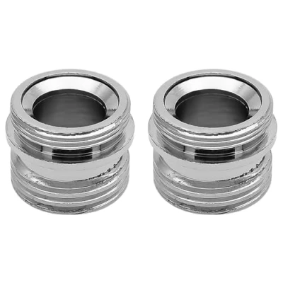 Image of Faucet Adaptor 2PCS Aerator Connector 1/2&quot; Thread Solid Metal Kitchen Tap for Water Purifier（M20 1/2）