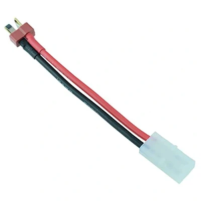 Image of RC Male Deans T Connector to Female Tamiya Adapter 100mm