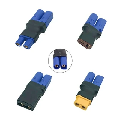 Image of FLY RC 4pcs Male EC5 to Deans T / EC3 /Traxxas/XT60 Female Wireless Connector Converter Adapter for Lipo NiMH Battery Charger ESC