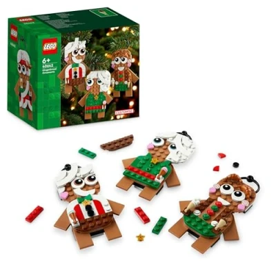 Image of LEGO Gingerbread Ornaments Set, Christmas Toys for 6 Plus Year Old Girls &amp; Boys, Great as Hanging Decorations or Kids&#039; Bedroom Accessories, Festive Gift Idea 40642