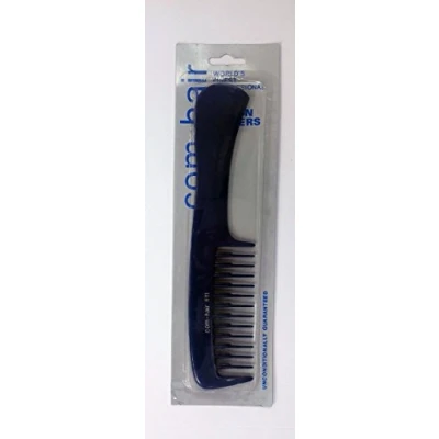 Image of Sturdy Rake Handle Styling Comb model com hair 611) in Blue