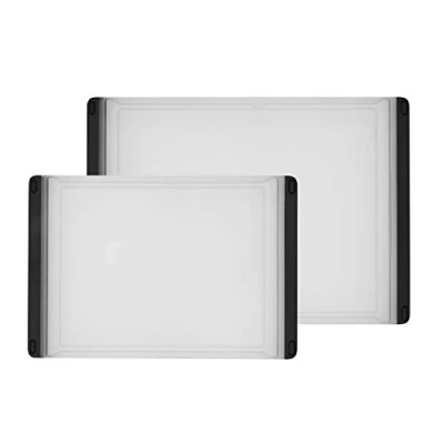 Image of OXO Good Grips 2 Piece Plastic Cutting Board Set (Pack of 1) Transparent
