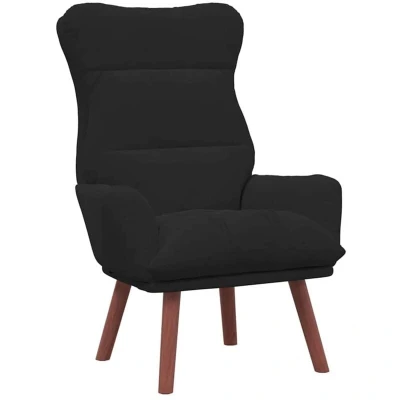 Image of Relaxing Chair Black Velvet Vidaxl