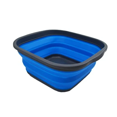 Image of SAMMART 5.5L Collapsible Washing Tub (Grey/Blue, tub)