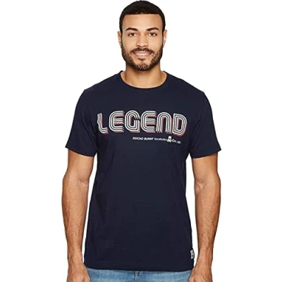 Image of OmajU Psycho Bunny Mens Legend Graphic T Shirt Black XL
