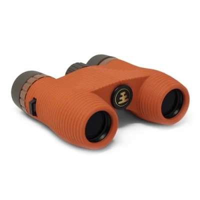 Image of Nocs Provisions Standard Issue 8x25 Waterproof Binoculars, 8X Magnification, Bak4 Prism, Wide View Multi Coated Lenses for Bird Watching, Hiking &amp; Backpacking Poppy Orange II