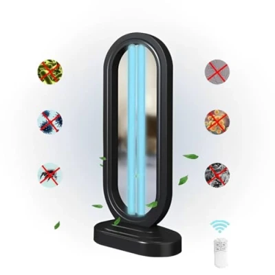 Image of JSDMBD Uv Steriliser Home Disinfection Device Light Optimal Sterilization Lamp Uvc Anti Bacterial Rate 99% Mobile Portable Lamp, Quartz Tube Ozone Germicidal Black